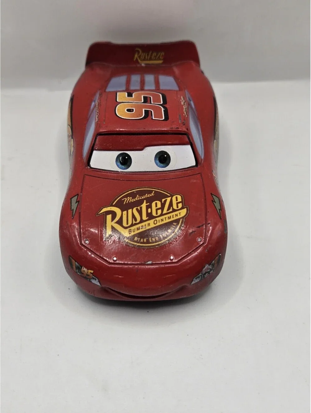 🏁 Disney Pixar Cars-Chase- Rust-eze Lightning McQueen Diecast Car 🏁